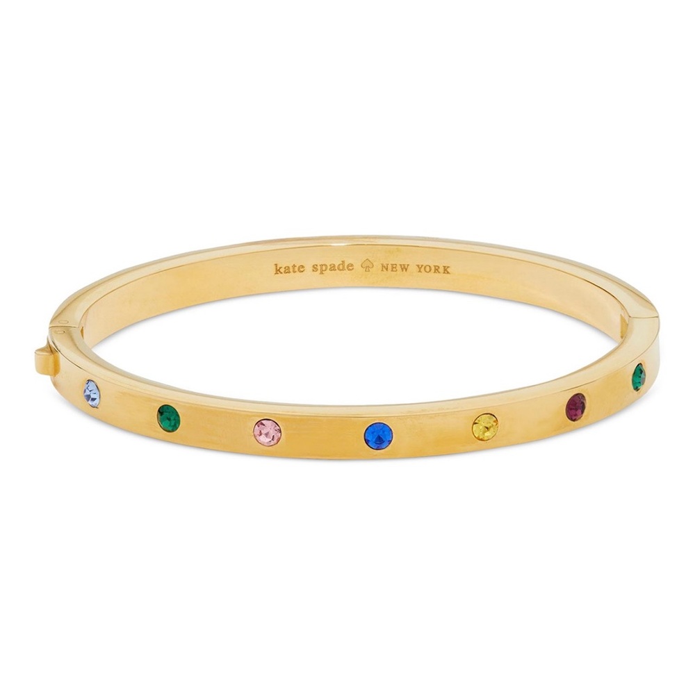 Kate Spade Gold Bracelet with Multicolor Gems